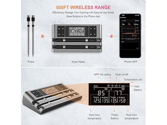 Meat Thermometer Dual Probe