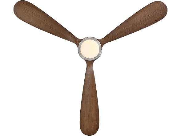 Parrot Uncle 52 Inch Flush Mount Solid Wood Ceiling Fan