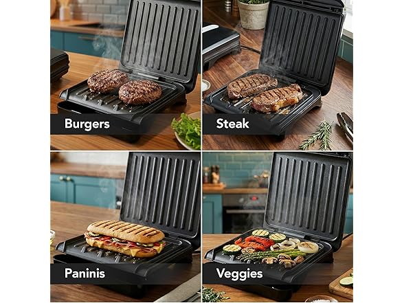 OVENTE 2-Serving Electric Indoor Grill & Panini Press 