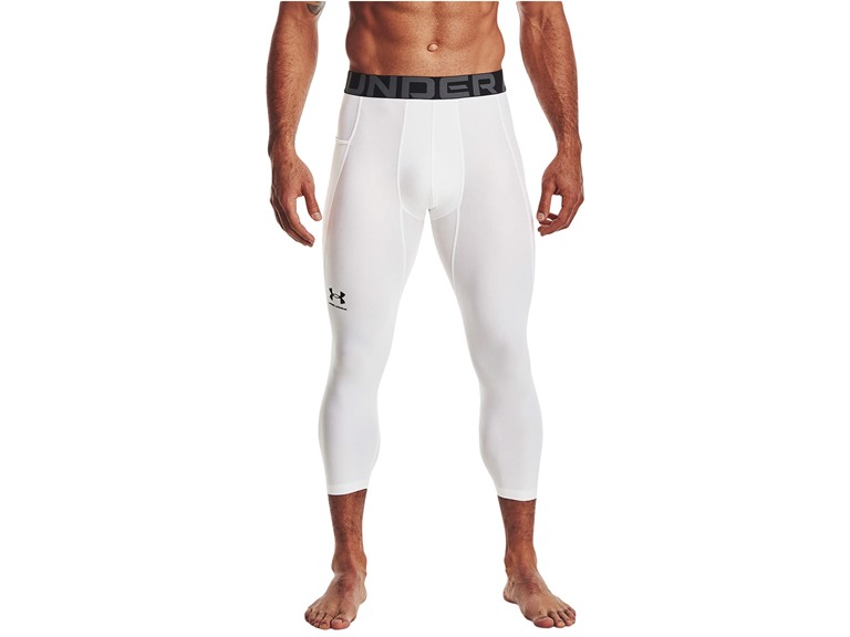 Under Armour Medium UA Men's HeatGear 3/4 Leggings White / Black