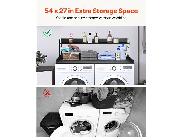 Washer Dryer Countertop with 2-Tier