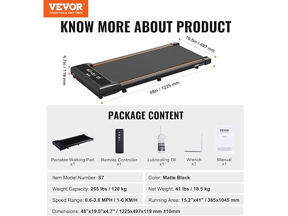 Walking Pad, Under Desk Treadmill for Home