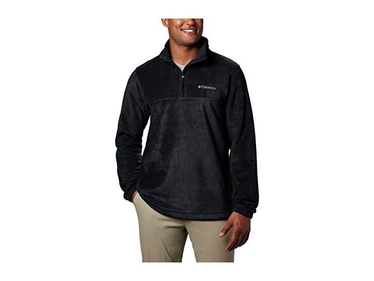 Columbia Men's Steens Mountain Half Zip Fleece, Black, X-Large