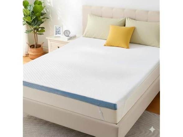 Marsail King Size Memory Foam Mattress Topper