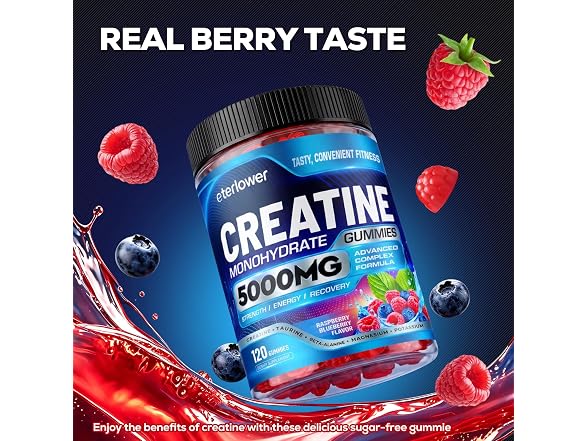 eterlower 5g Creatine Gummies, 120ct