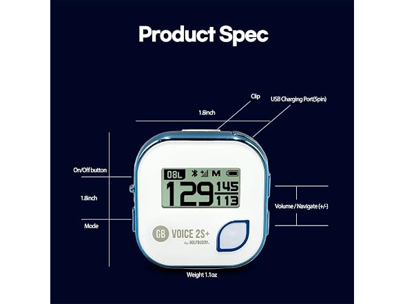 GOLFBUDDY Voice 2S+ Talking GPS Rangefinder