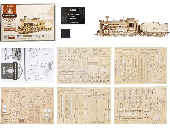 ROBOTIME Locomotive Prime Steam Express Wooden H