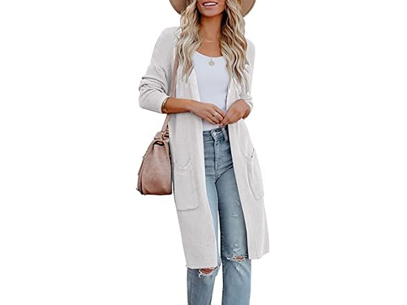 Amarmia Women (M) Long Sleeve Open Front Sweaters