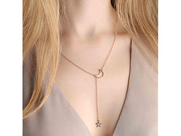 Yheakne Boho Star Lariat Necklace Choker