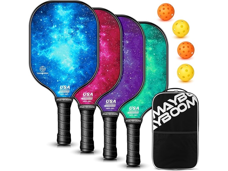 Mayboom Pickleball Paddles Set of 4