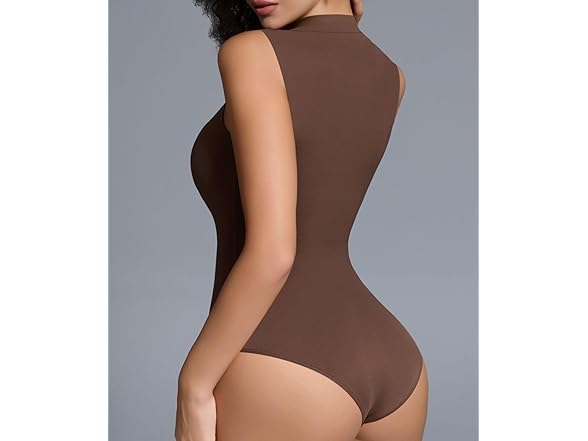 Mobeso Women's Mock Neck Sleeveless