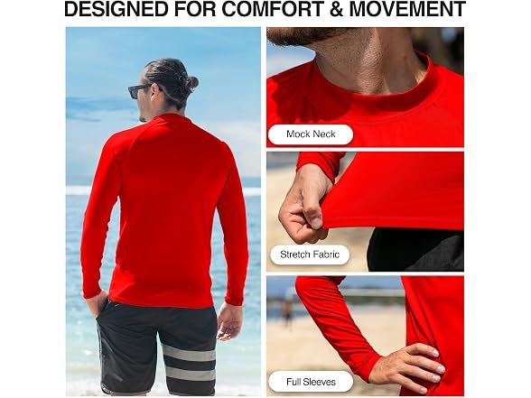 Kanu Surf Men (XL) Long Sleeve Platinum Rashguard