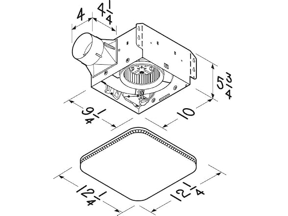 Broan Flex Series 80 CFM 0.8 Sones Ventilation Fan