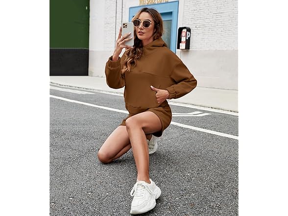 Fkeep Women Piece Sweatsuit Outfits Half Zip Set
