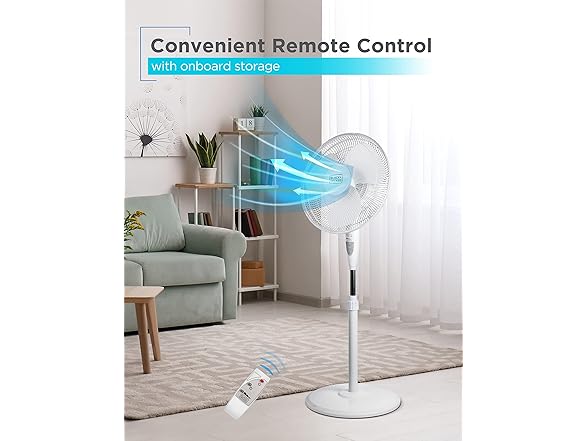 BLACK+DECKER 16" Stand Fan with Pedestal