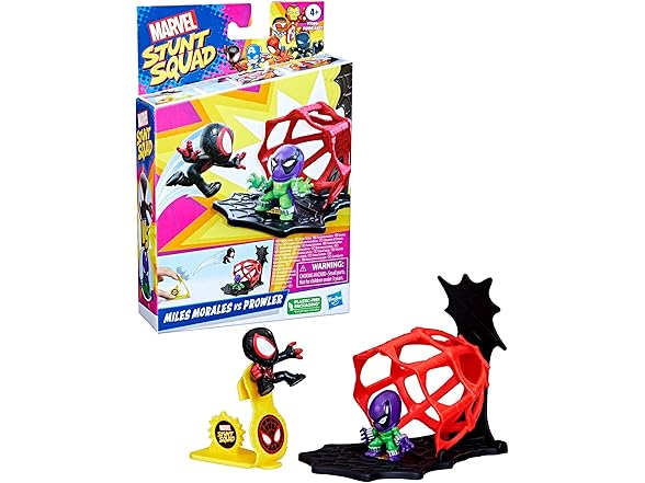 Marvel Marvel Stunt Squad Miles Morales vs. Prowler Toy 