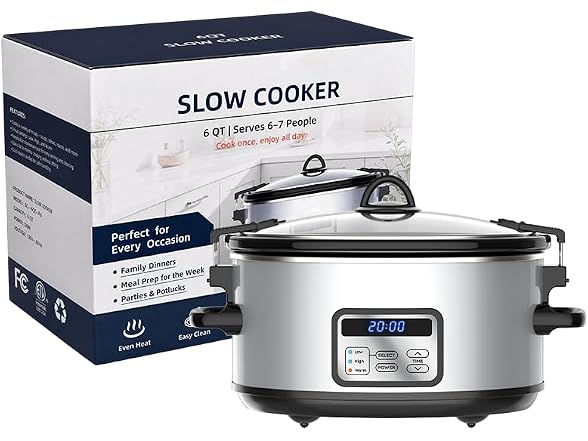 YAZRODE Programmable Slow Cooker