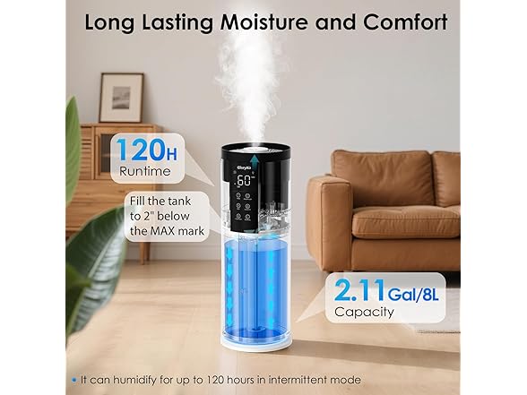 GloryAir 8L Cool Mist Humidifier