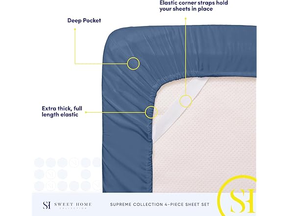 Sweet Home Collection Twin XL Sheets