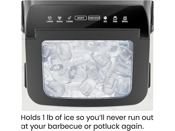 ICEMAN Dual-Size Ice Maker Countertop - Portable