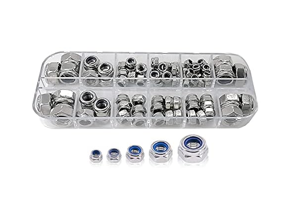 Lock Nut Kit 82Pcs 304SS M3-M8 5Size