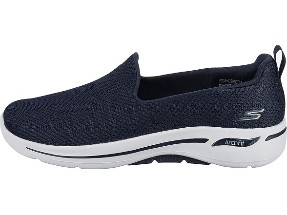 Skechers Women's Go Walk Arch Fit - Grateful, Navy/White, 8 Wide