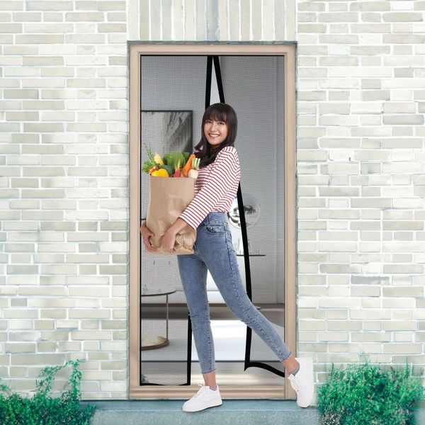 Seamless Outdoors Magnetic Mesh Screen Door 39x79" - Gallery 9