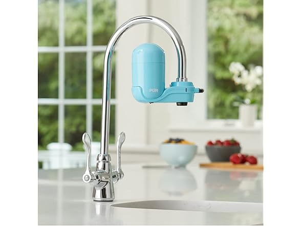 PUR PLUS Faucet Filtration System, Vertical, Sea Glass