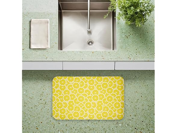 Zesty Lemons Everywhere Anti-Fatigue Floor Mat,