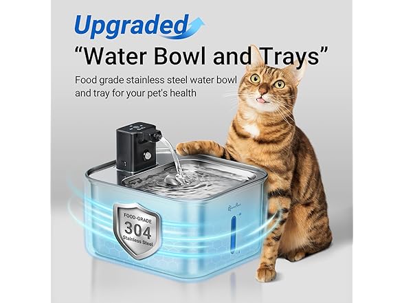 DownyPaws Stainless Steel Water Fountain