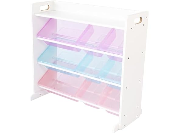 Humble Crew Toy Organizer Display 9 Bins Pastel