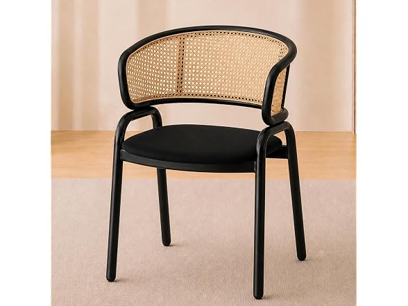 Leisuremod EC20BL Ervilla Dining Chairs