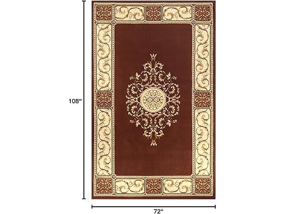 Superior Indoor 2' 7" x 6', Toffee Area Rug