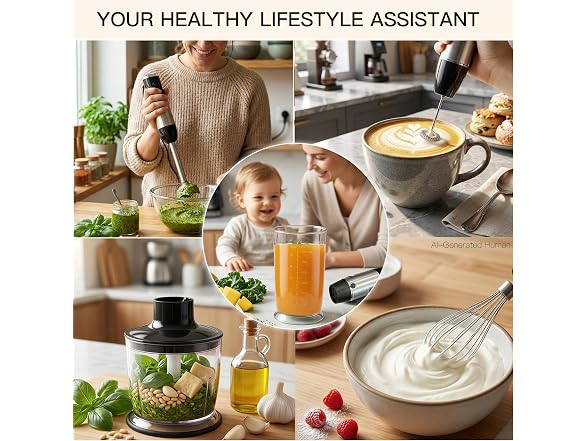 MEGAWISE 5-in-1 Immersion Hand Blender