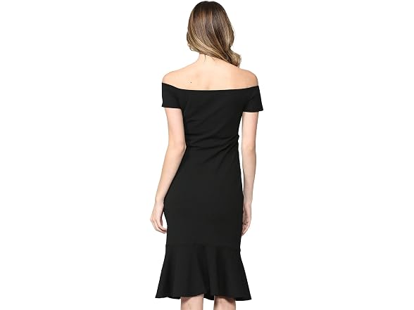 LaClef Women (XL) Off Shoulder Maternity Hem Dress