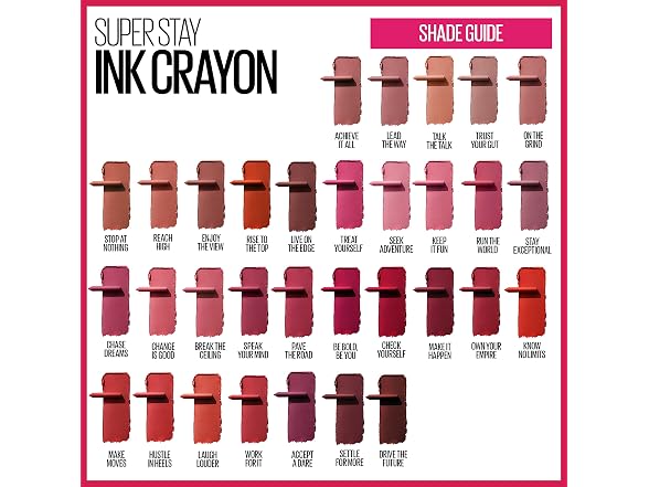 Maybelline Super Stay Ink Crayon Lipstick Makeup