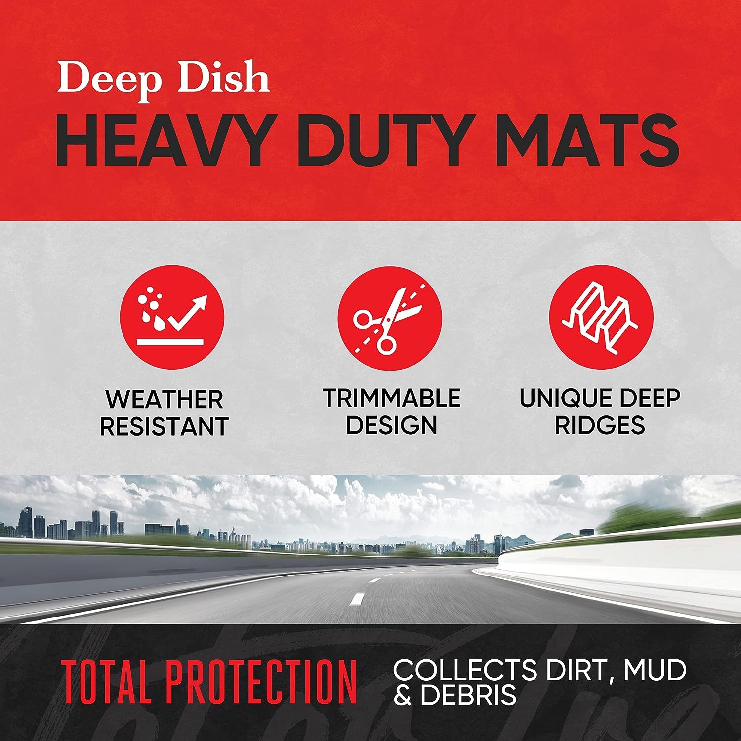 Motor Trend FlexToughXL Floor Mats Gray - Gallery 8