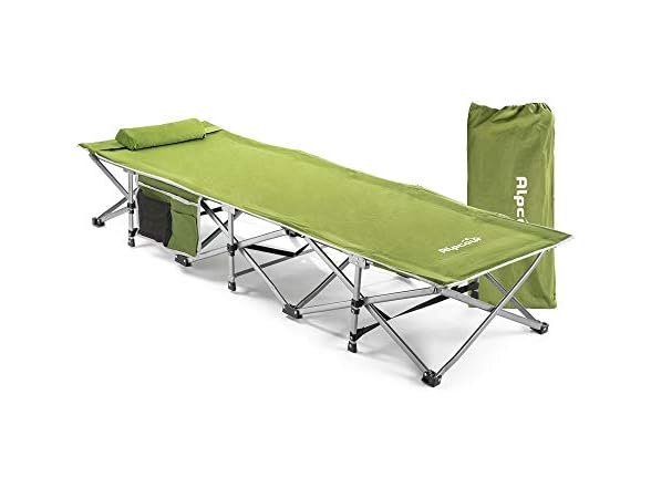Alpcour Small-Collapse Camping Cot Green