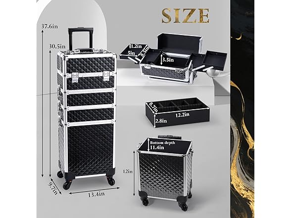 Rolling Makeup Case Cosmetology