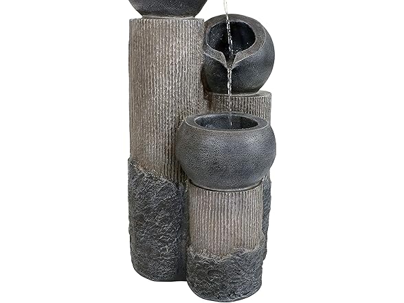 Sunnydaze Tiered Cascading Cups 31-Inch