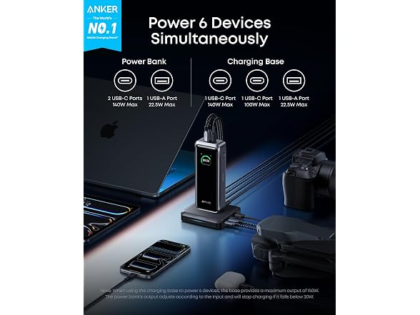 (NEW) Anker 26,250mAh 300W Prime Power Bank with Fast Charging Base