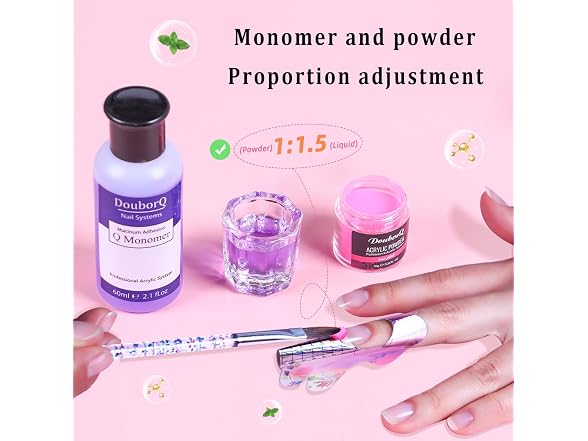 DouborQ Acrylic Nail Art Kit with Drill