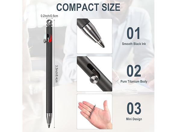 Mini Titanium Pen Portable EDC Gadget