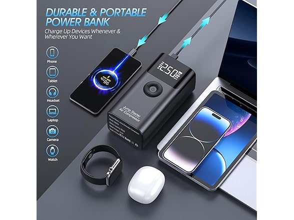 LERTIN Jump Starter Combo | 2500A | 150PSI