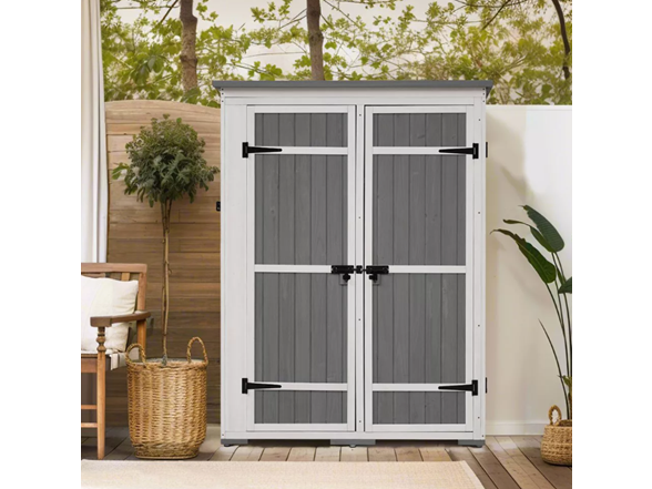 WhizMax 65.7" Garden Shed w/ Shelves -Choose Color