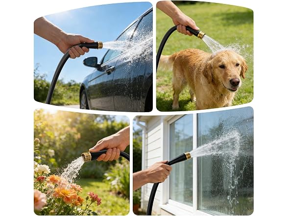 HDking 50FT Non-Expanding Garden Hose