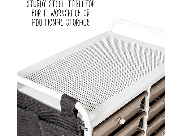 Honey Can Do 12-Drawer Metal Cart