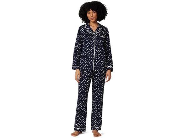 Navy Ivory Dot