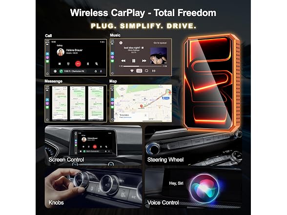 MAKASRI Wireless CarPlay Adapter AI Box