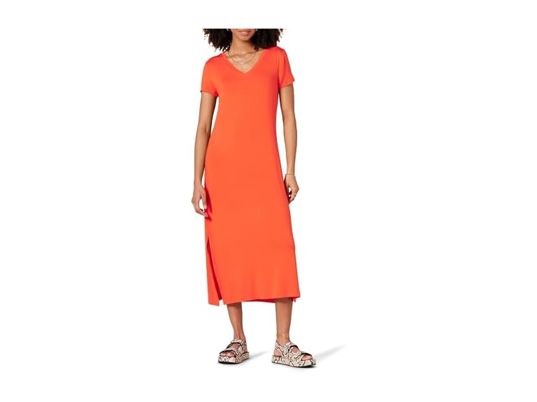 Amazon Essentials Women Jersey V-neck Short Dress